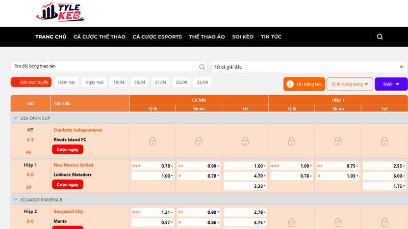 Giới Thiệu Về Trang Tỷ Lệ Kèo 1 Giới thiệu tổng quan trang onlysoccer.net